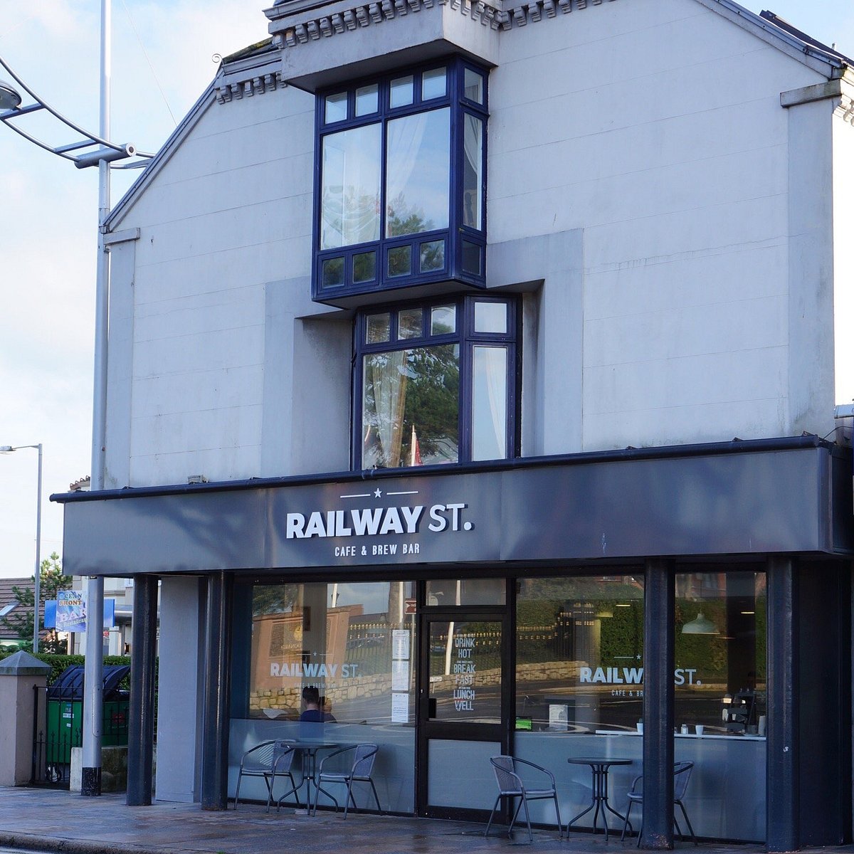 Railway St. Cafe storefront on Railway Street in Newcastle